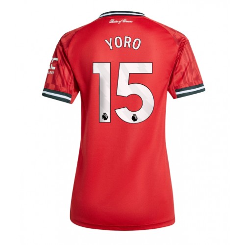 Manchester United Leny Yoro #15 Hemmatröja Dam 2025-26 Kortärmad Manchester United Leny Yoro #15 Hemmatröja Dam 2025-26 Kortärmad